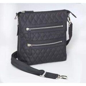 GTM Gun Toten Mamas conceal carry NWT black quilted crossbody flat Sac purse